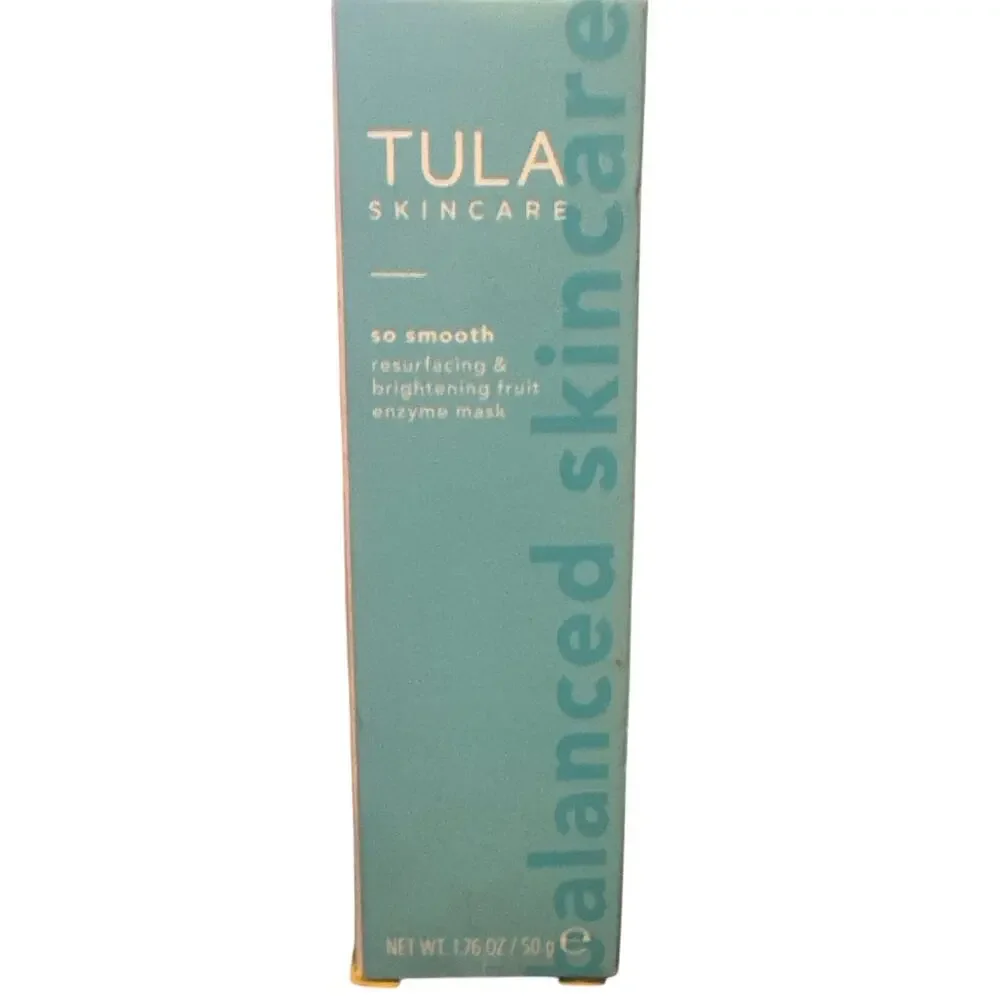 TULA Skincare So Smooth Fruit Enzyme Mask 1.76 oz New Brightening Resurfacing